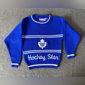 Toronto Maple Leafs NHL Boys Knit Jersey Size 6